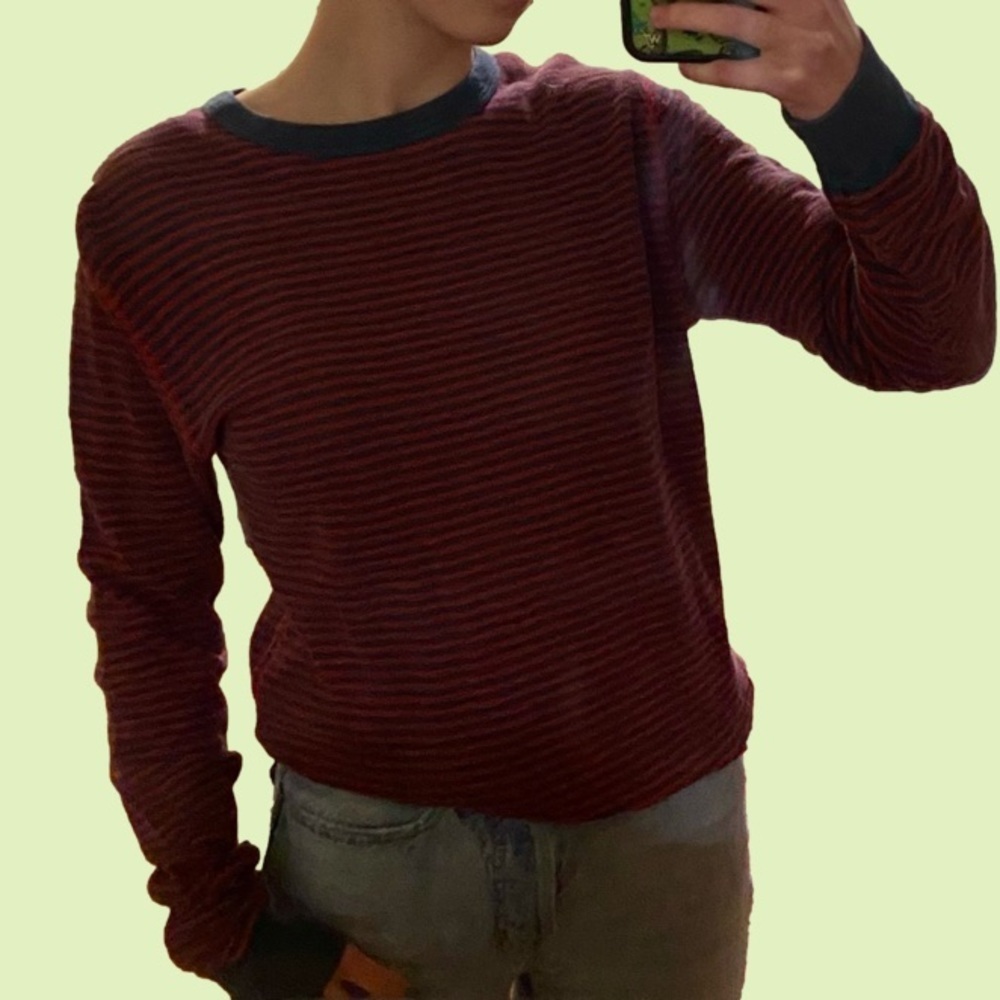 GAP lived-in men’s striped long sleeve shirt/sweater
